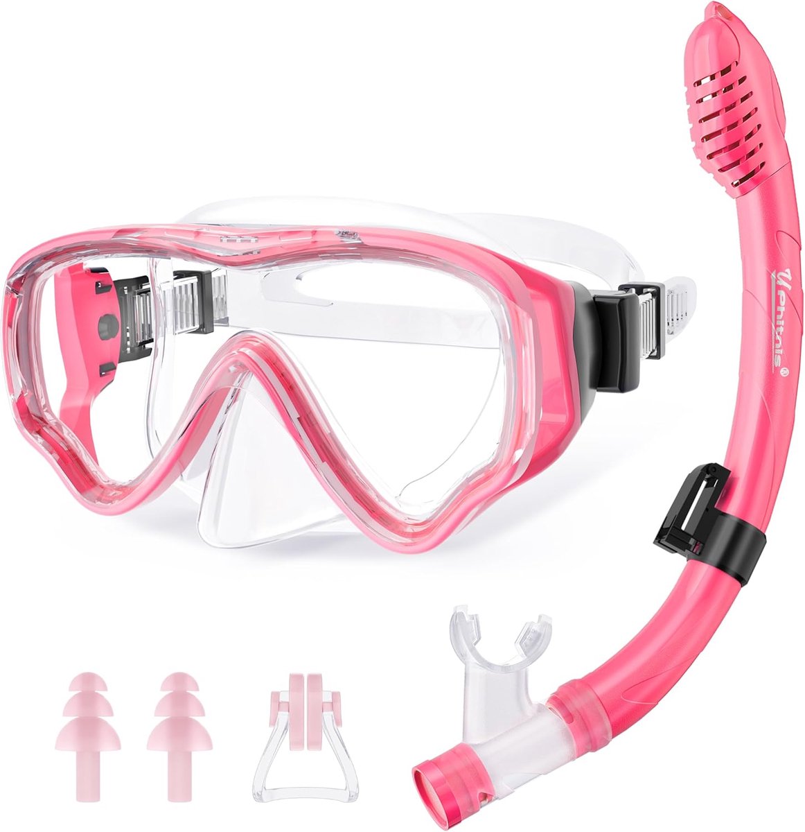 SnelShoppen - Kids Snorkel Set voor Jongens en Meisjes - Duikbril met Anti-Fog en Droge Snorkel - Lekvrije Duikmasker - Geschikt voor Zwemmen en Duike
