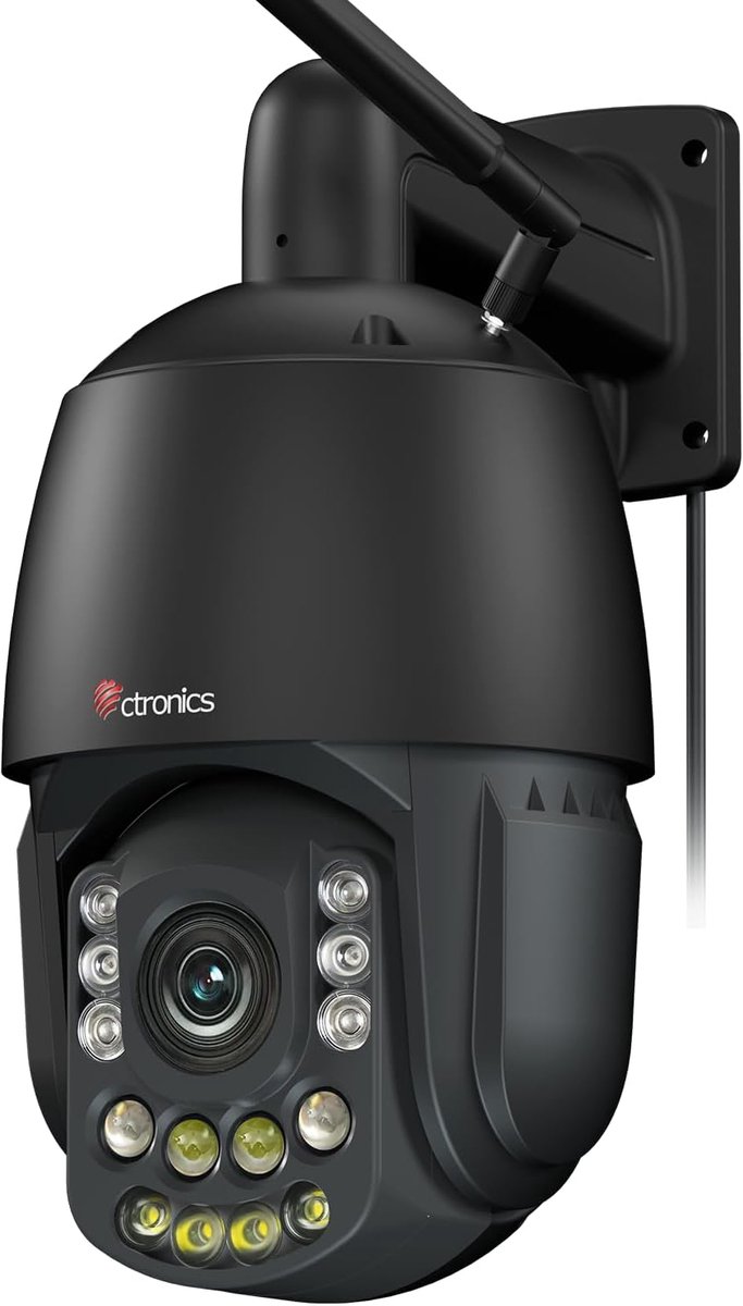 SnelShoppen - 4K Buiten Camera met 30x Optische Zoom, Nachtzicht tot 180m, Dieren- en Voertuigherkenning, WiFi, 256GB TF Kaart, Kleur Nachtzicht
