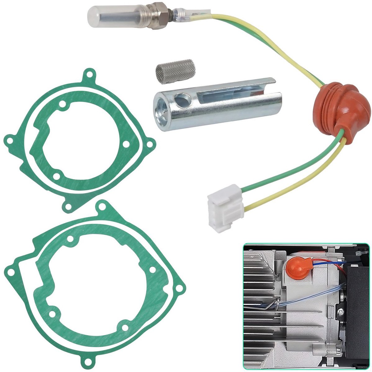 12V bougie reparatieset voor auto-, scheeps-, vliegtuig- en dieselmotoren - Bougietester - Automotive testset met 2kW en 5kW pakkingen