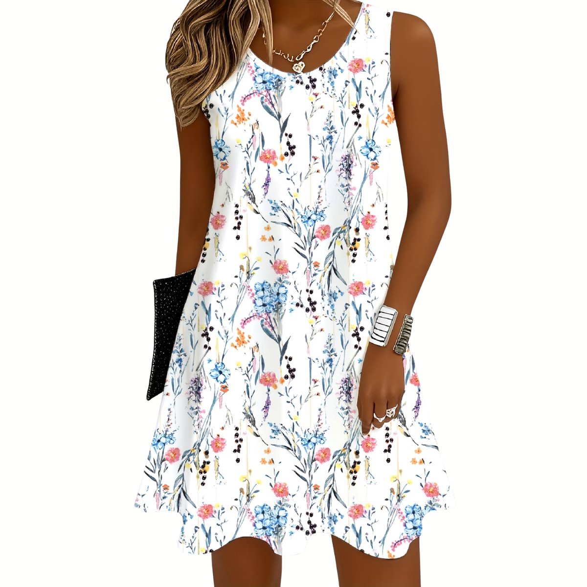Currero Linnen Jurk Dames Blouse Zomer Shirt Jurkjes Voor Dames Ibiza Jurken 4 Wit
