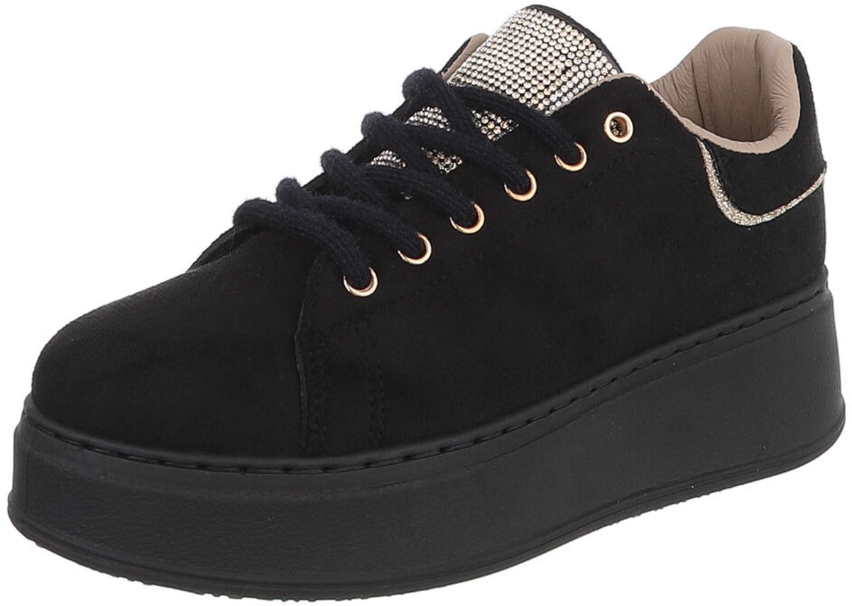 Lage veterschoen - platformzool - dames Mt:37