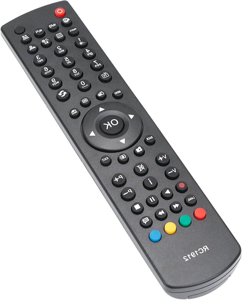 Afstandsbediening - Universele Controller - TV Bediening - Ergonomisch Ontwerp - Compact Formaat - Zwart