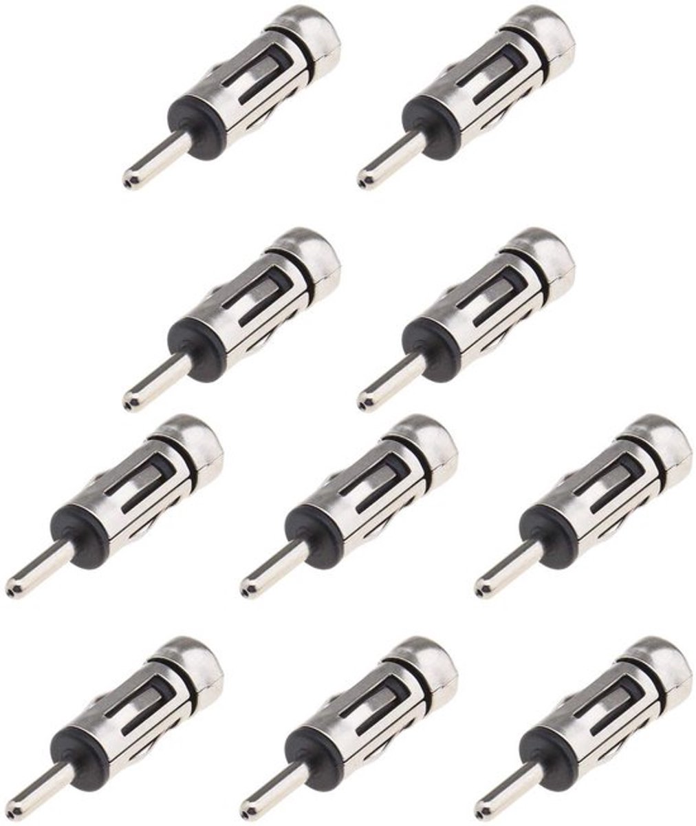 DIN Male Plug naar ISO Female Auto Antenne Converter Connector Voertuig Auto Radio FM Antenne Universele Adapter Pack van 10