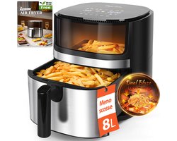 Taylor Swoden Airfryer XXL 8L met Kijkvenster – Heteluchtfriteuse Grote Capaciteit