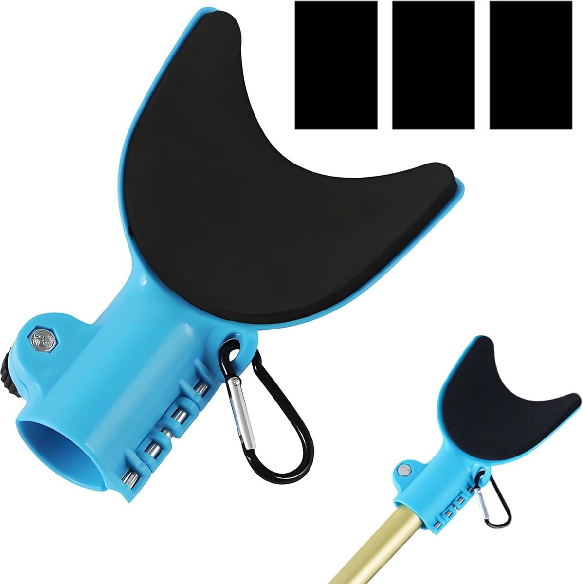 SnelShoppen - Polssteun voor Vishengels - Ergonomische Hengelsteun Met Schuimvulling - Krachtbesparende Hengelhouder Voor 20-30 mm Hengelgrepen - Prak
