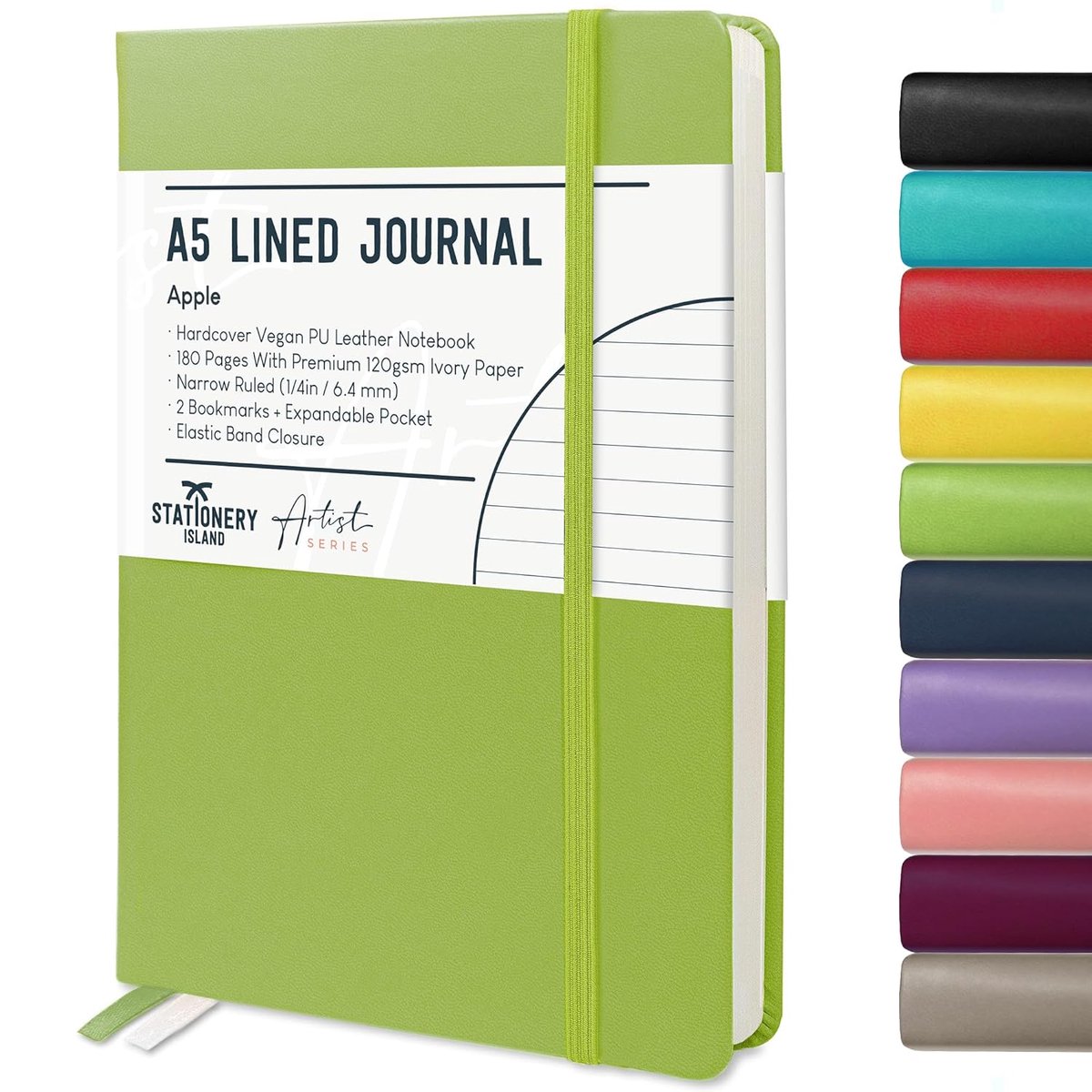 SnelShoppen - A5 Notitieboek Lined Hardcover met 120gsm Dikke Papier, 180 Pagina's, Ideaal voor Schrijven, Studeren, Plannen, Werk en Dagboek