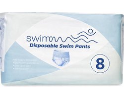 SnelShoppen - Wegwerpluiers voor Zwemmen Kinderen - Maat 8 (28–42 kg) - 30 Stuks - Discreet & Huidvriendelijk - Dubbele Lekbescherming - Veilig Zwemme