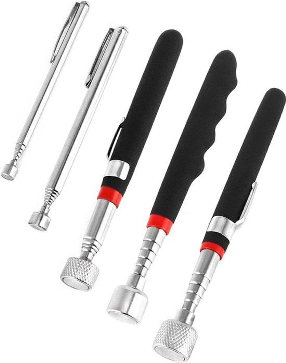 5-delige Telescopische Magneetstang Uitschuifbare Magnetische Grijptool Roestvrij Staal 1.5LB 3LB 10LB 15LB 20LB