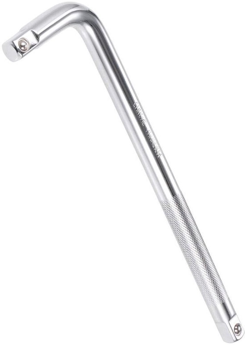1/2" Drive L-vormige verlengstang, 9,8 inch Breaker Bar Wrench, chroom vanadium staal met veerbal, lange handgreep gereedschap voor besloten ruimtes, autoreparaties en doe-het-zelf