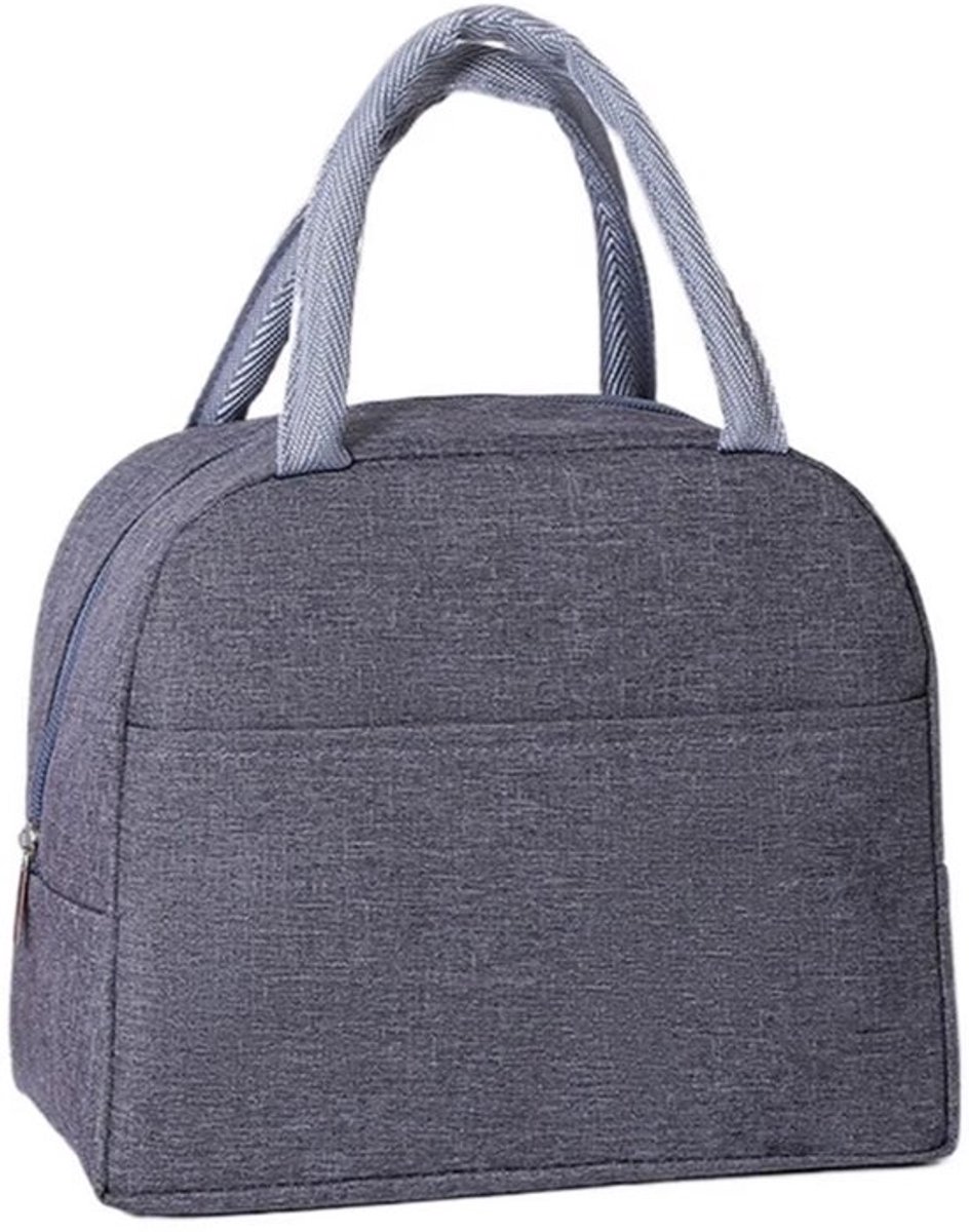 Geïsoleerde lunchtas voor kamperen, geïsoleerde bento-tas, draagbare lunchtas - grijs