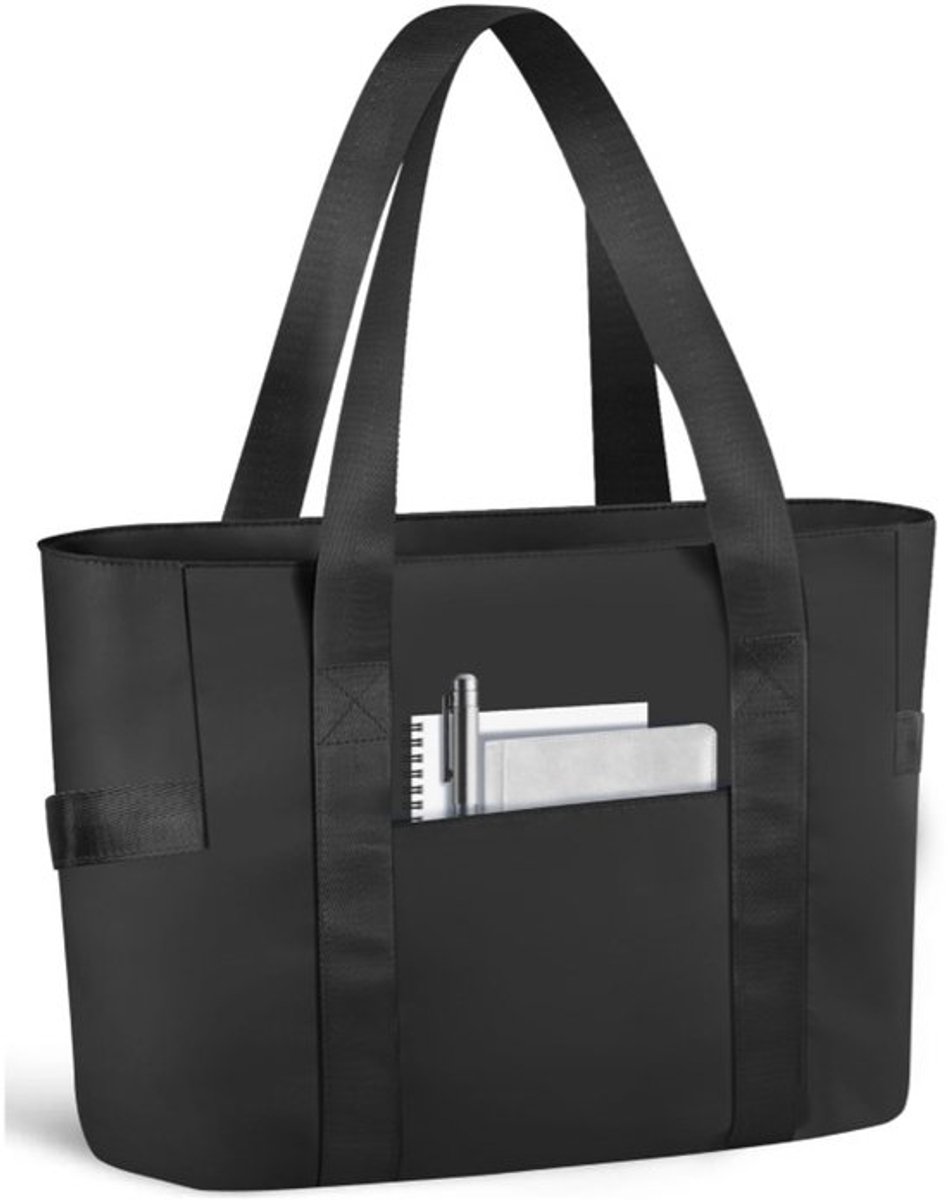 Handtas – tote tas – Damestas – Geschikt voor werk/reizen – 40 x 15 x 32 cm – nylon – zwart