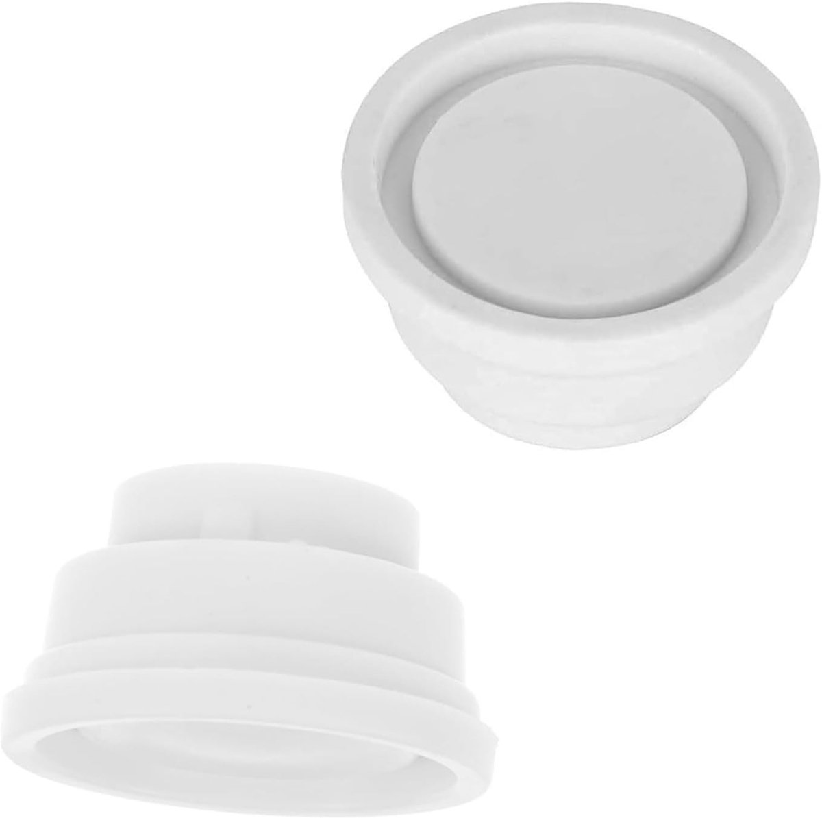 SnelShoppen - Rubber Bumpers voor Pooltrappen, 2 Pack Ladder Stopper, Witte Rubber Pads voor Zwembad Accessoires, Duurzaam en Weerbestendig