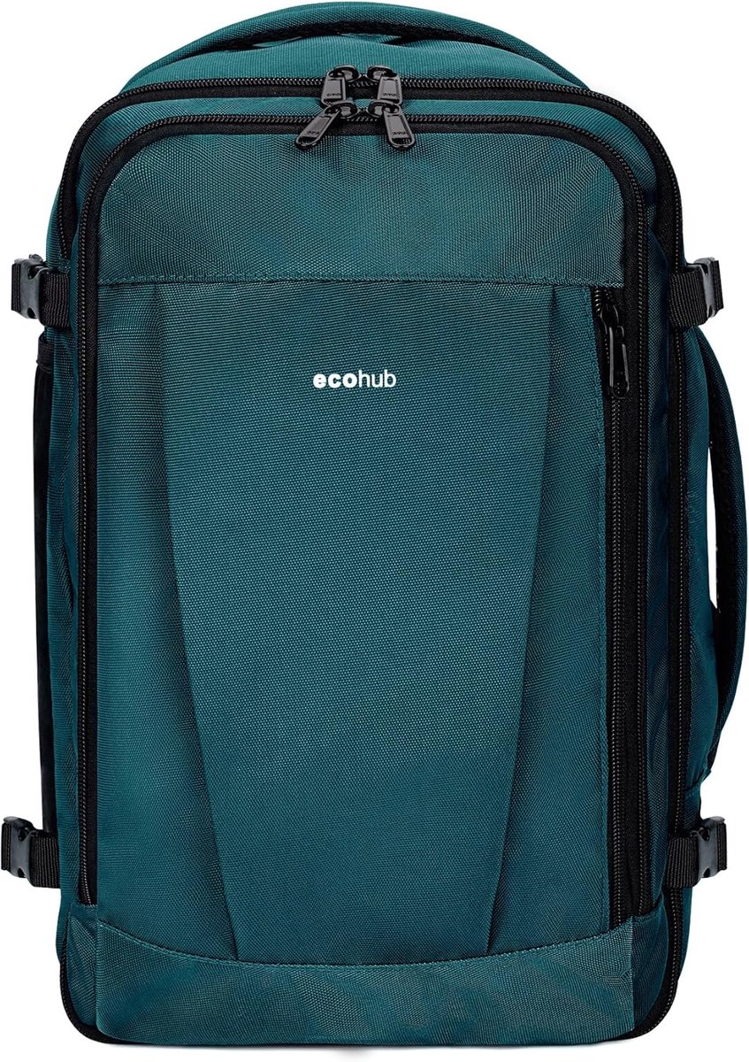 SnelShoppen - Easyjet Cabin Luggage 45x36x20cm - Waterdichte Reistas 33L - Ruimtebesparende Handbagage - Recycled PET - Onderzit Bagage - Reisbagage v