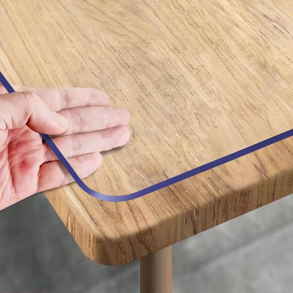 SnelShoppen - Transparante Tafel Film 120 x 75 cm - Waterdichte PVC Tafelbescherming - Antislip - Krasbestendig - Ideaal voor Feesten, Tuin en Keuken