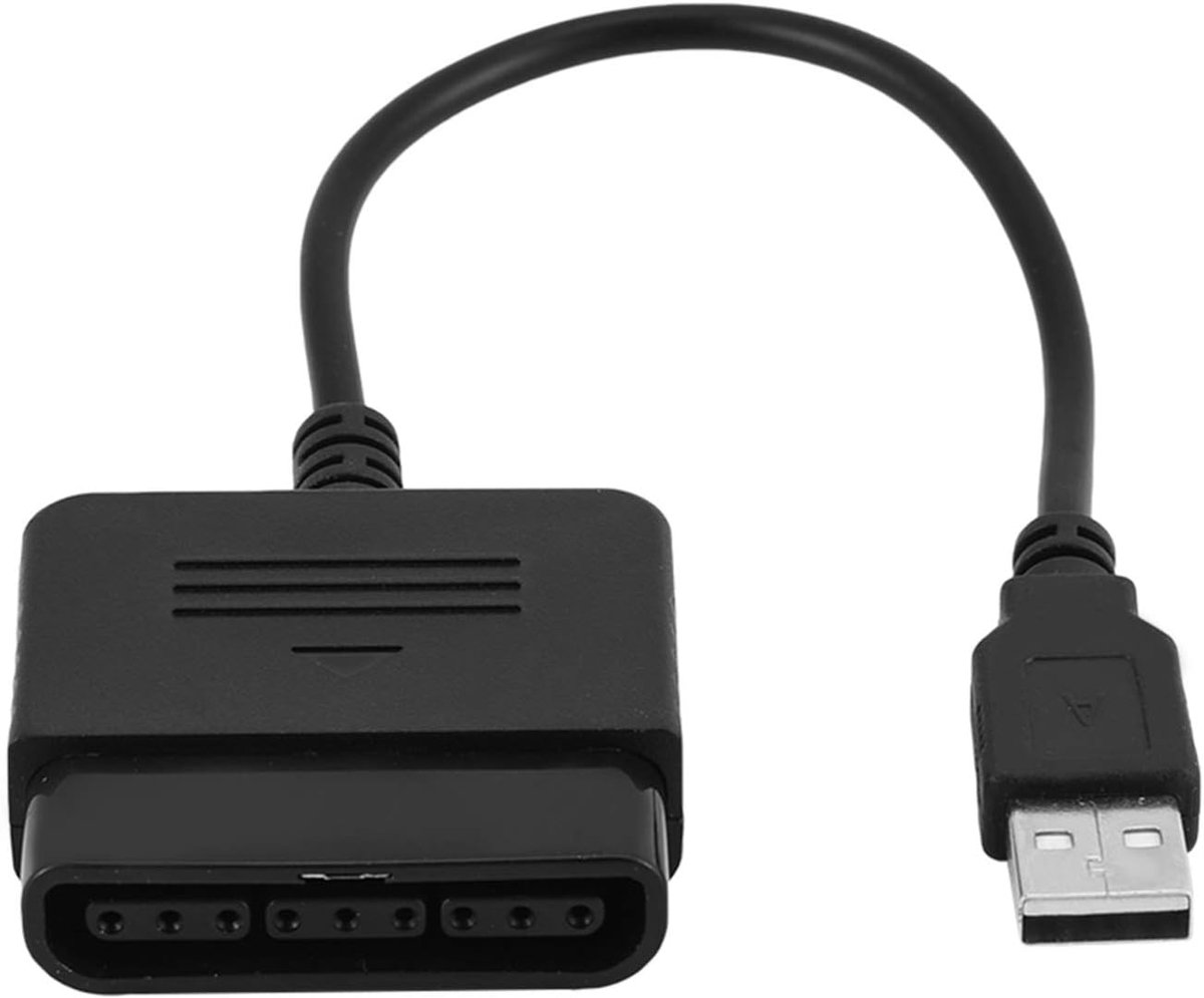 SnelShoppen - USB Adapter Converter voor PS2 Controller naar PC, Plug and Play, Compatibel met Game Consoles, Geen Extra Controller Nodig, Gaming Acce