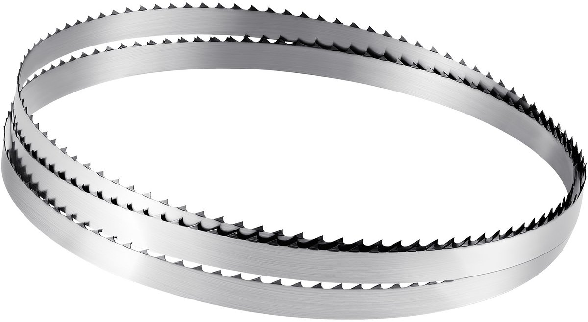 Bandzaagblad 1832x12,7x0,5 mm, Houtzaagblad 4 Tpi, Geharde Tanden (18 HRC), Vervaardigd Uit SK5 Koolstofstaal, 12,7 mm Breed, Geschikt als Vervangend Zaagblad voor Diverse Bandzagen, 1 set