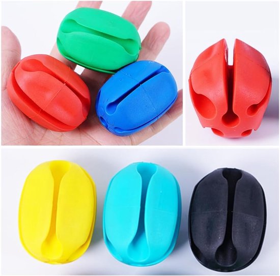 SnelShoppen - Fishing Rod Puller en Rod Holder Set - 12 Stuks Silicone Rod Clips met 5 Holes - Bescherming voor Vissenstokken - Handige en Draagbare A van Snelshoppen — afbeelding 4