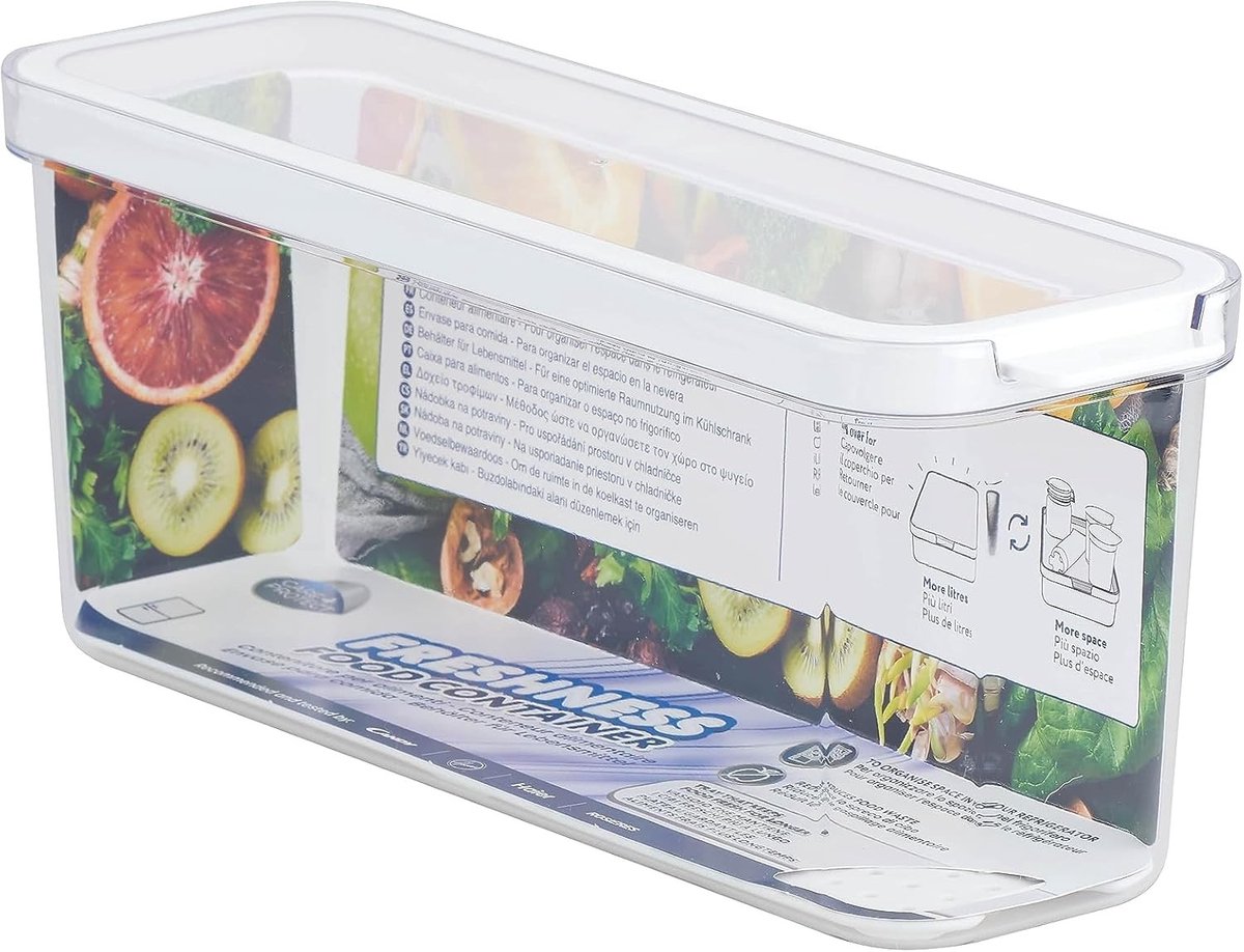 Vrieszak / voorraadverpakking 2 liter - Transparant - 2L - Stapelbare Voedselcontainer met Vochtbescherming - Voor Koelkastgebruik