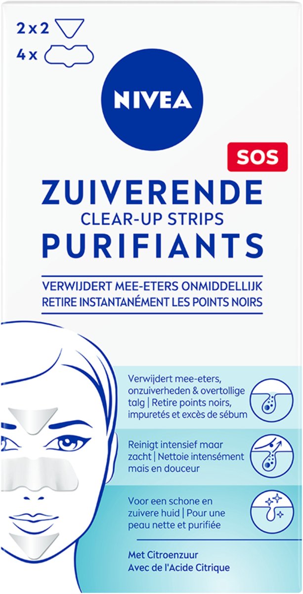 Nivea Zuiverende Clear-Up Strips 6ST