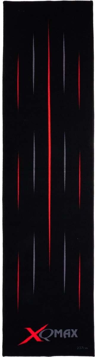 XQ Max Carpet Dartmat Black Red 237x60