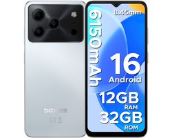 DOOGEE Note 56 Lite - Dual SIM Smartphone - Android 16 -12 GB RAM + 32 GB ROM / 2 TB TF - UNISOC SC9863A - 6150 mAh - 8,5 mm ultraslank - 6,56 inch HD+ - 8 MP + 5 MP - Face ID -Primaire kleur