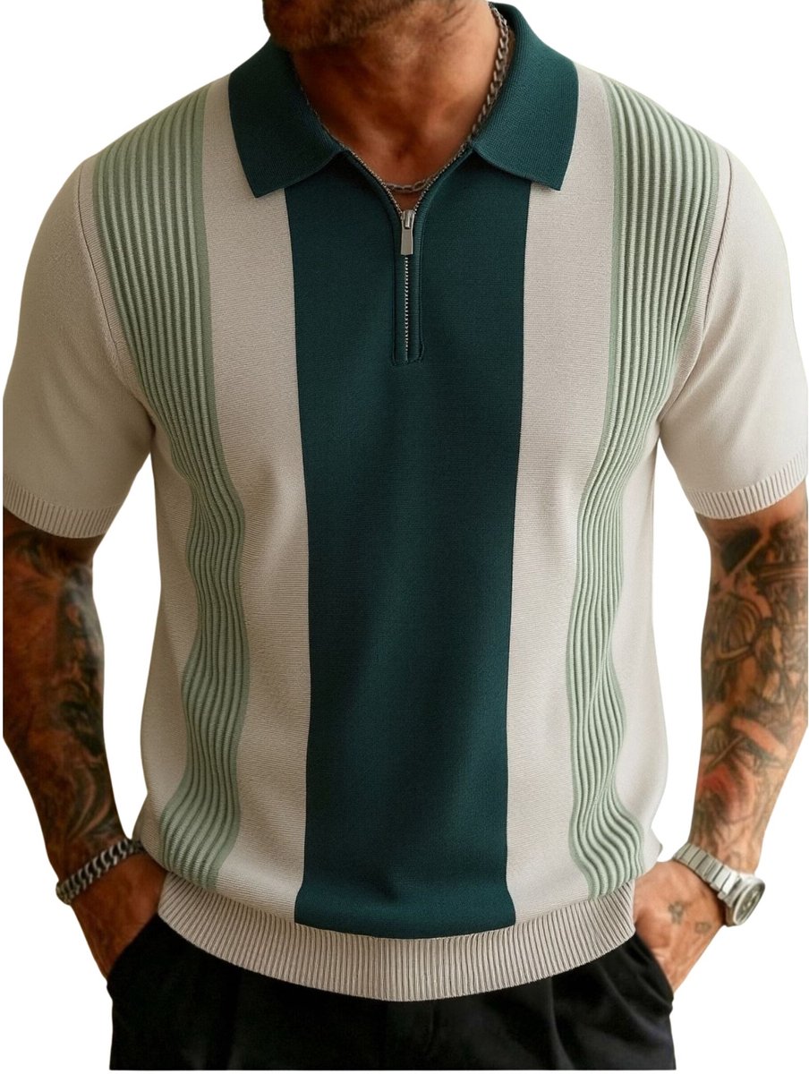 Currero T-Shirt Heren Shirt Zomerkleding T Shirt Mode Old Money Polo Mannen Kleding Volwassenen Olijfgroen