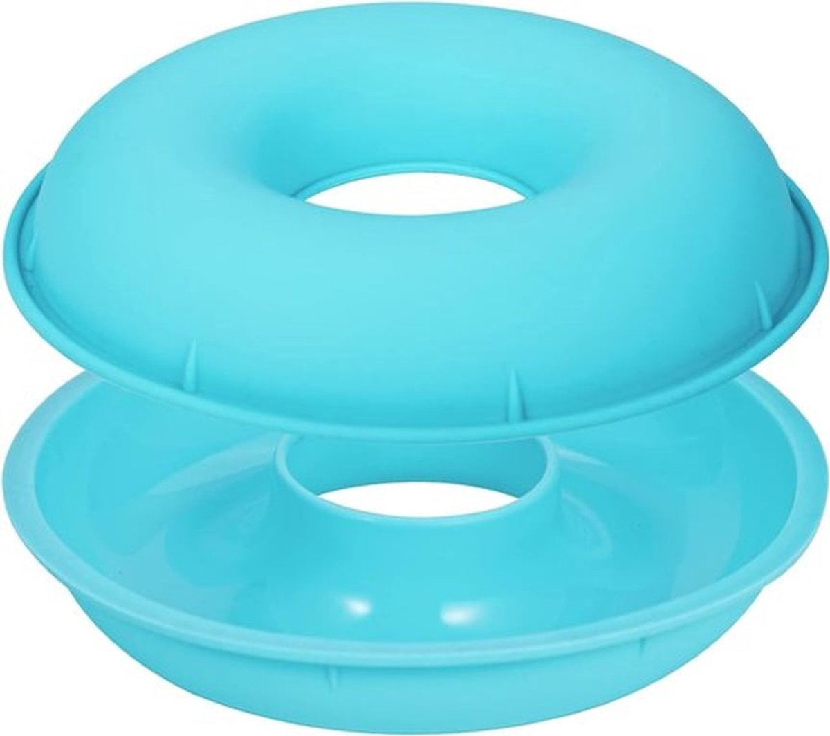 Grote Ø 24 cm siliconen donutbakvorm cakevorm tulbandvorm voor donut bagel - 2 helften