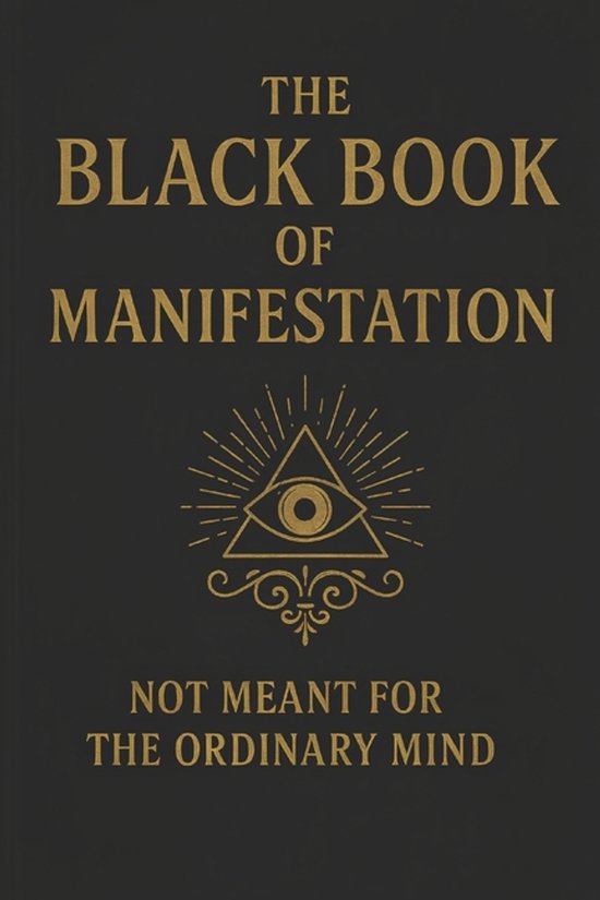Le livre noir de la manifestation, avec un œil dans une pyramide et le texte 'Pas destiné à l'esprit ordinaire'.