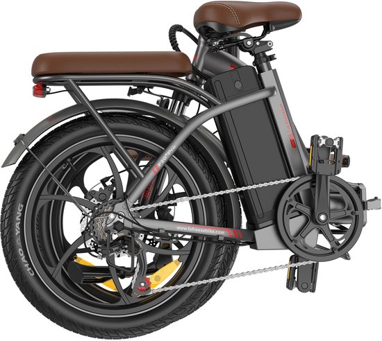 Fafrees 25AH Elektrische vouwfiets - E-Bike - 20 x 3.0 Inch Dikke Banden - Maximaal bereik 150 km - Shimano 7 versnellingen - 20 Inch opvouwbare City Commuter E-Bike - Elektrische stadsfietsen– Paars van FAFREES — afbeelding 3