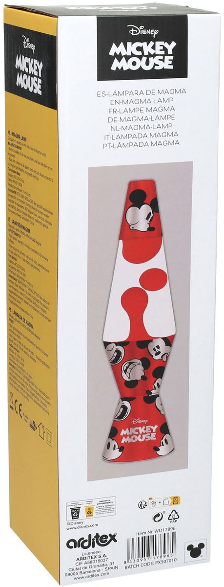 Lavalamp Mickey Mouse - 36cm van lobbes — afbeelding 3