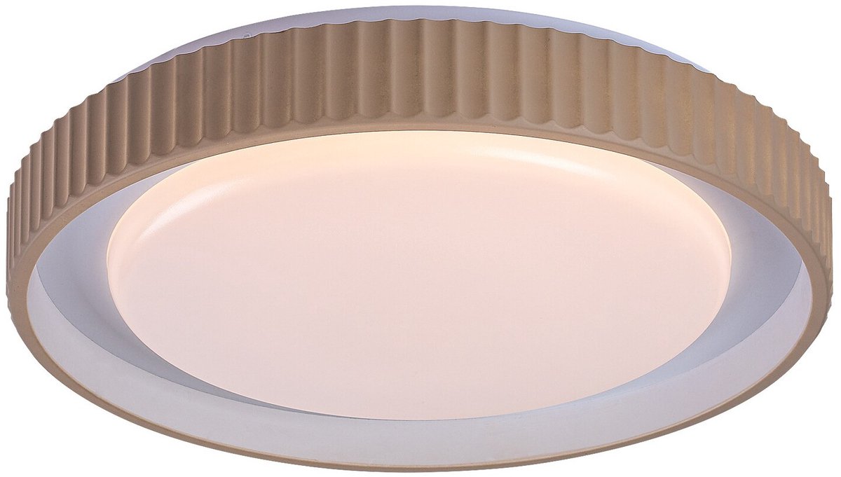 Pastello - plafondlamp - LED-lamp 48 W IP20 grijs-beige 3000-6500 K, geheugenfunctie met afstandsbediening, timerfunctie, nachtlampje-effect, 71345