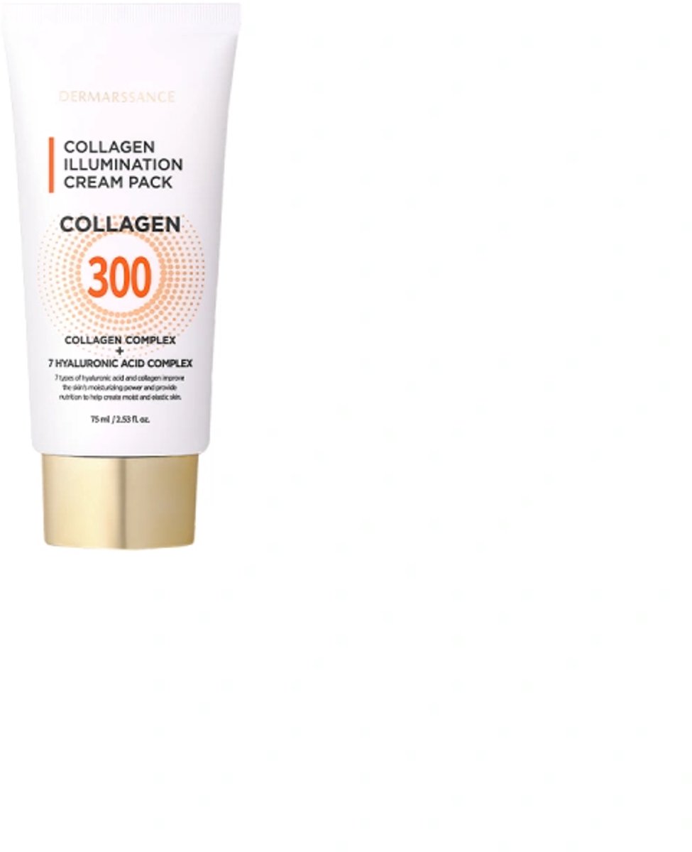 Dermarssance Collagen Illumination Cream Pack / Innovatief collageen peel-off-masker met glass skin-effect 75 ml