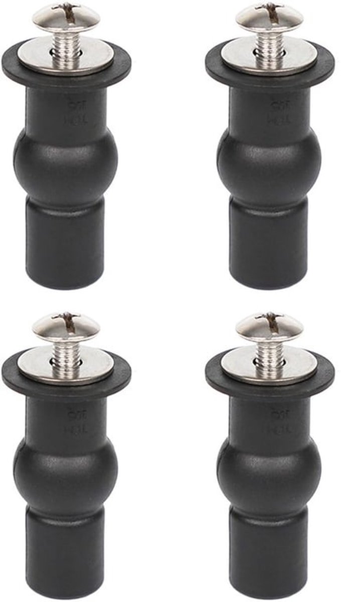 Toiletbril Accessoires Set - Vervangende Schroeven - Scharnieren van Rubber/Roestvrij Staal - Duurzaam - Eenvoudige Installatie - Quick-Release Ontwerp - Toiletaccessoires