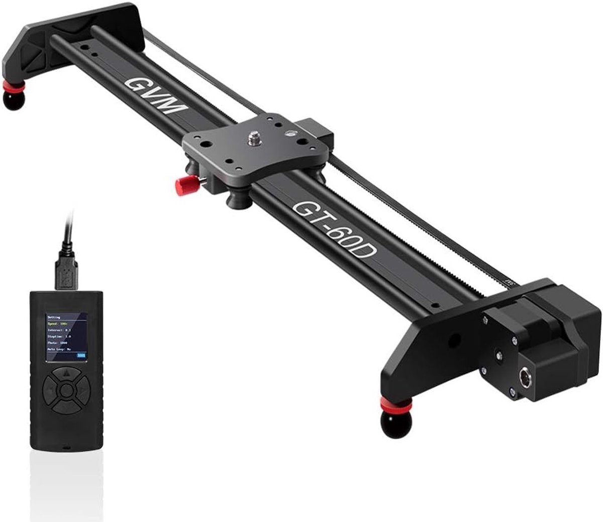 Motorized Camera Slider van 60 cm van Aluminium Legering voor DSLR Camera's, Fotografie, Video en Filmproductie