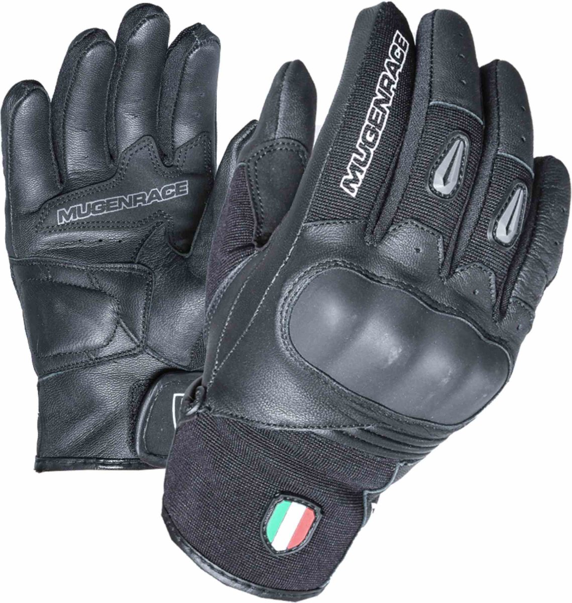 MUGENRACE Neo Kort Zwarte Handschoenen - Handschoen