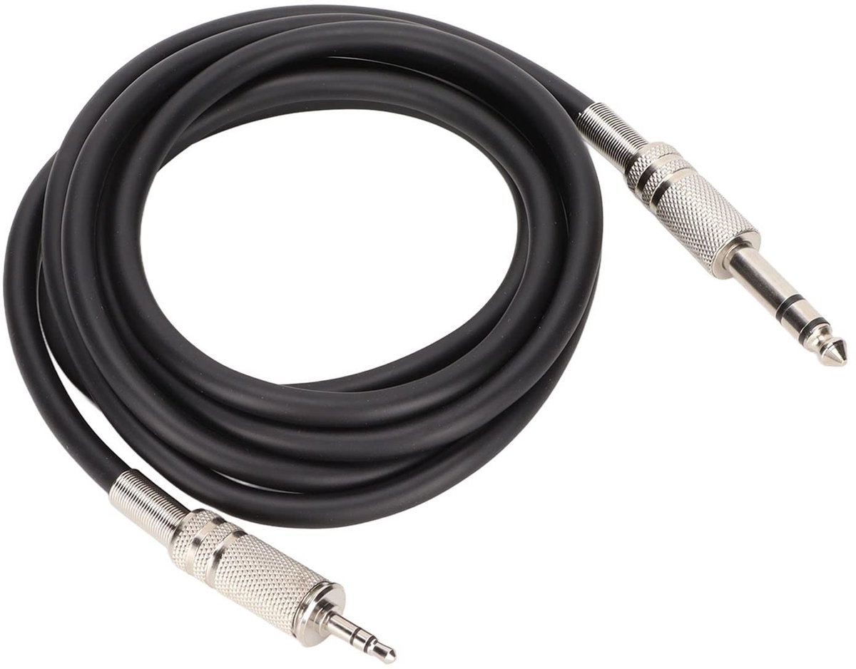 Solidchoice - 6,35 mm naar 3,5 mm Audiokabel voor Professioneel Gebruik