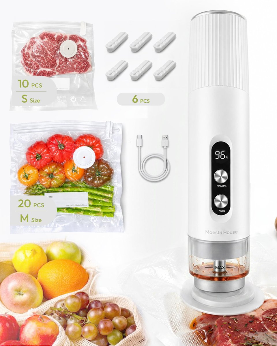 Solidchoice - Handige Draagbare Vacuümsealer met USB-Oplading
