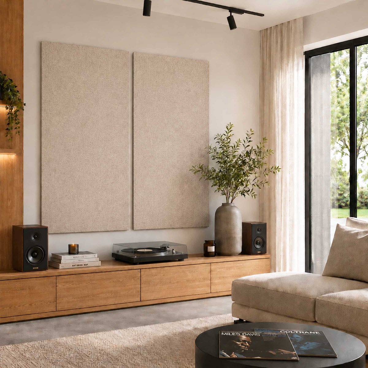 Vilt Wandpaneel - Taupe - 60x140cm - Kamer26