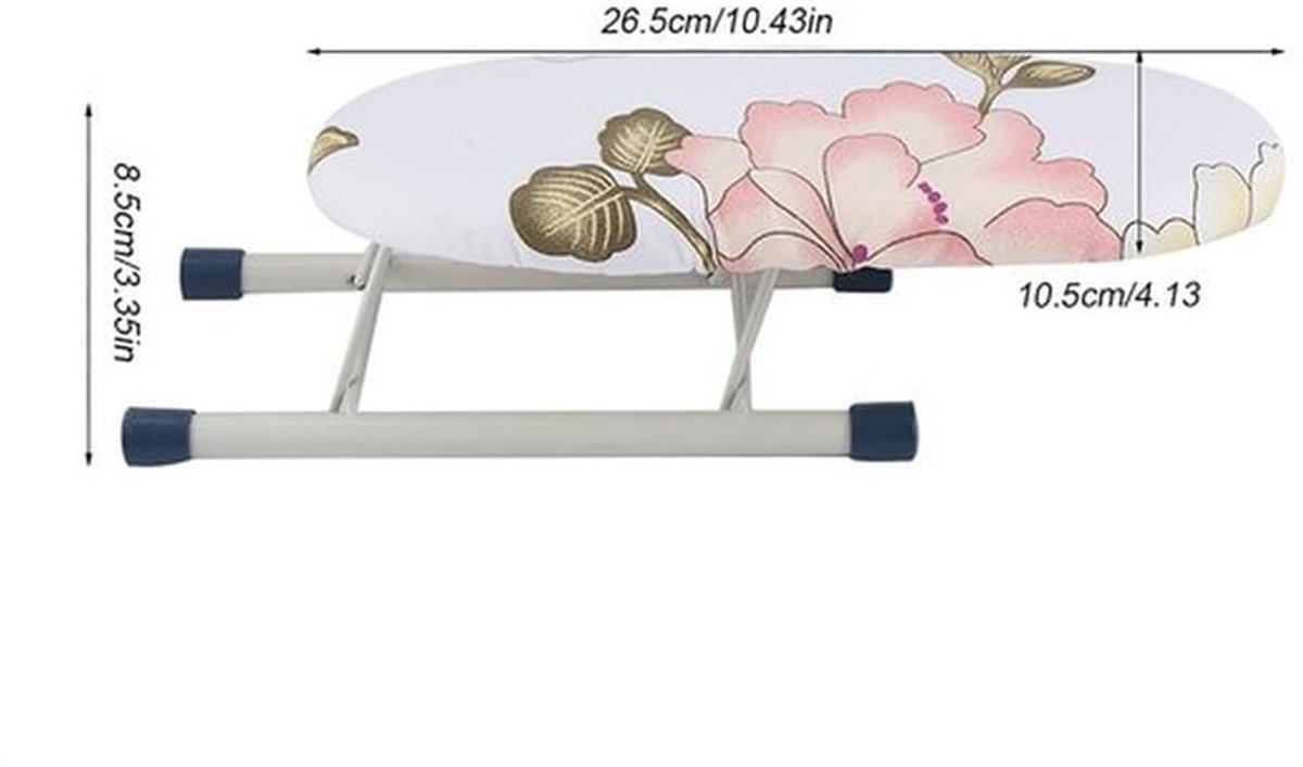 Broekmanchetten Mini - Multifunctionele Strijkplank - Inklapbaar - Afneembare Bekleding - Duurzaam - Ruimtebesparend - Strijktafel