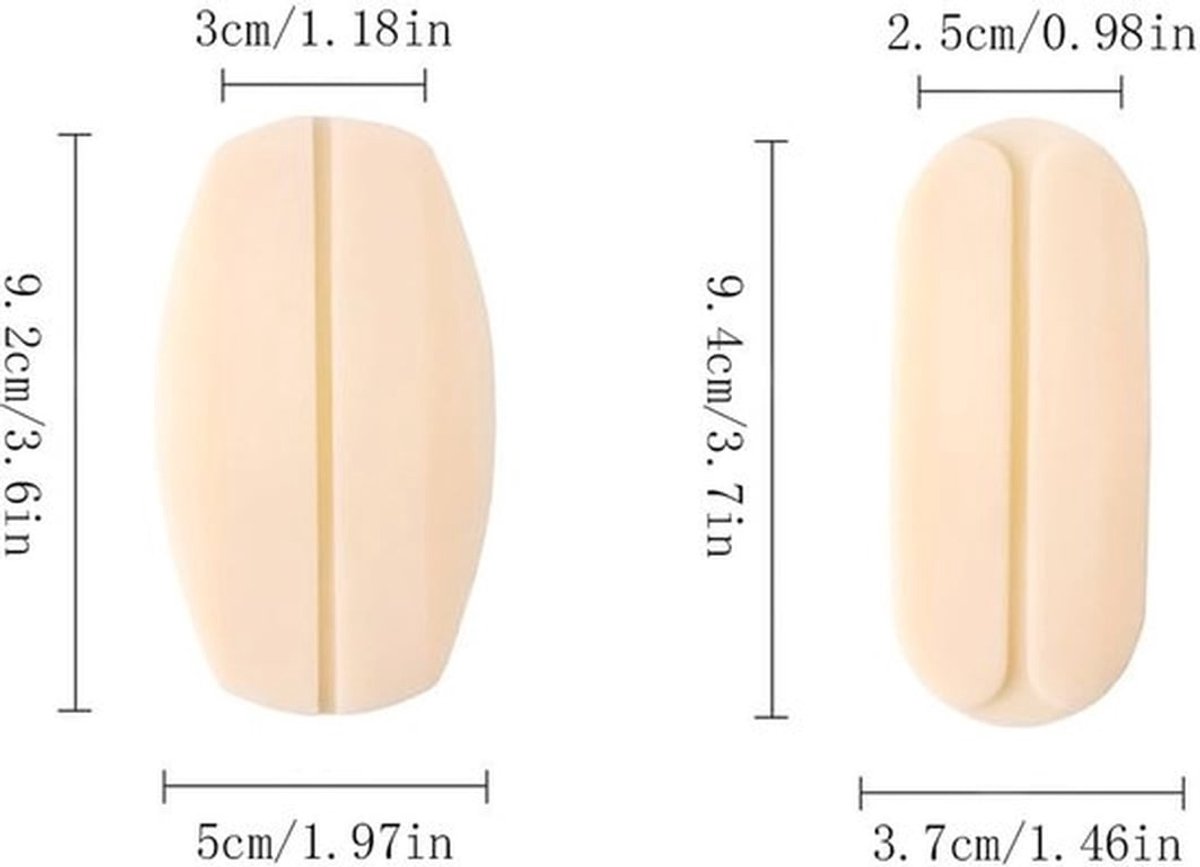 Beha-bandkussens 6 Paar - Siliconen - Antislip Houder - Zachte Vulling - Pijnverlichting - Voor Lichte/Donkere Huid - Bh-kussens