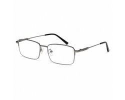 computerbril.shop® Beeldschermbril | NEIL | Zilver | Blue Filter Bril | Anti Blauw Licht Leesbril Met Sterkte +2.5