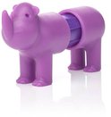 Rhinocéros jouet violet, peut être démonté.