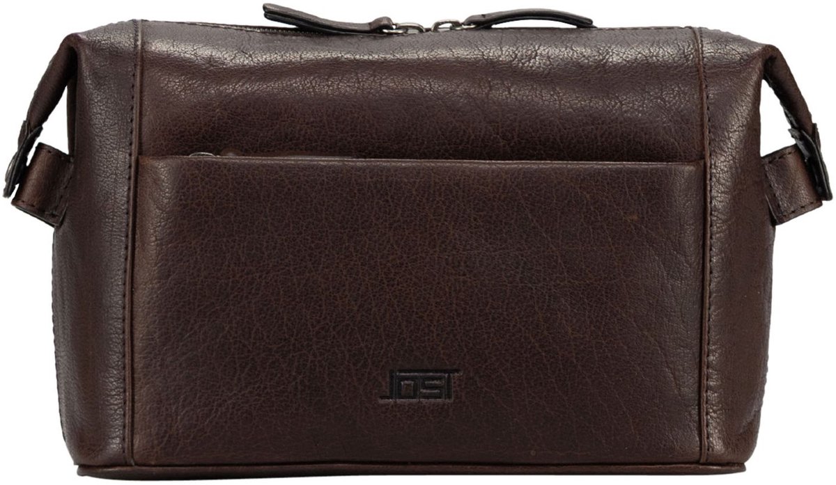 JOST toilettas Glasgow Toilet Bag Brown donkerbruin