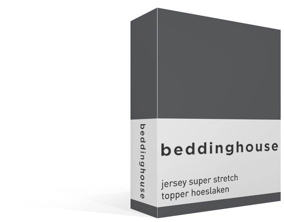 Beddinghouse katoen - Topper Hoeslaken - 90 x 200/220 cm Pocket depth: 25 cm - Grijs