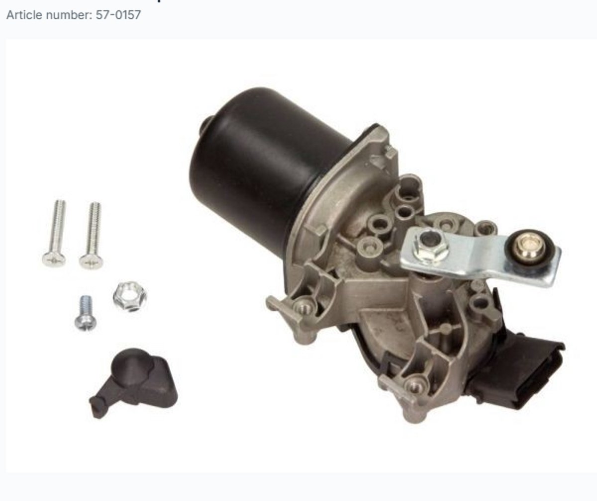 MAXGEAR Ruitenwissermotor 57-0157 | OEM 28800-JD900 | 28800JD900 | Geschikt voor Nissan Qashqai / Qashqai+2 J10 NJ10 JJ10E 1.5 dCi 1.6 2.0 2.0 dCi | 12V Voorzijde | Links Gestuurd