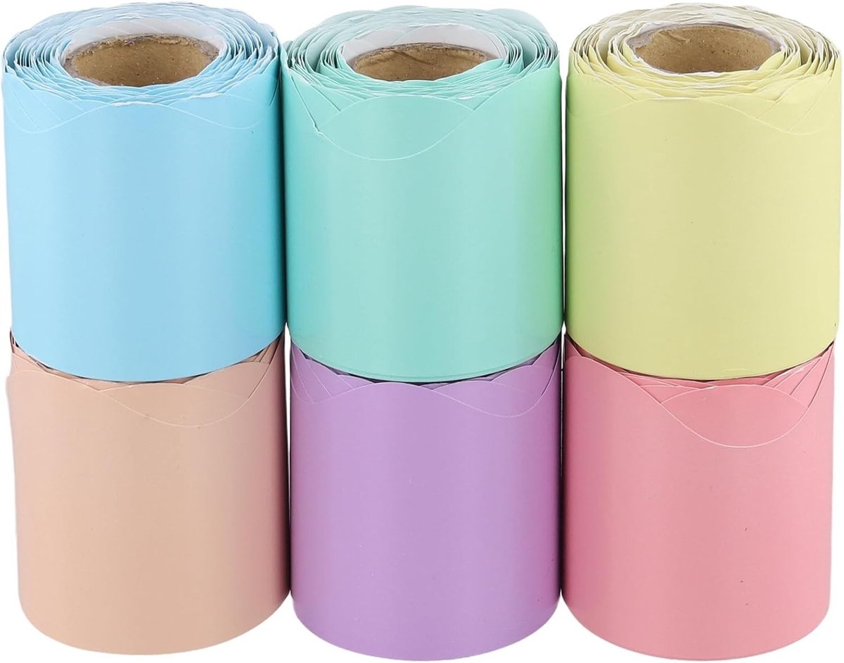 Kleurige Display Borderranden van 5.5cm x 10m voor Posters en Wanddecoratie, Perfect voor Thuis en Kantoor DIY Projecten