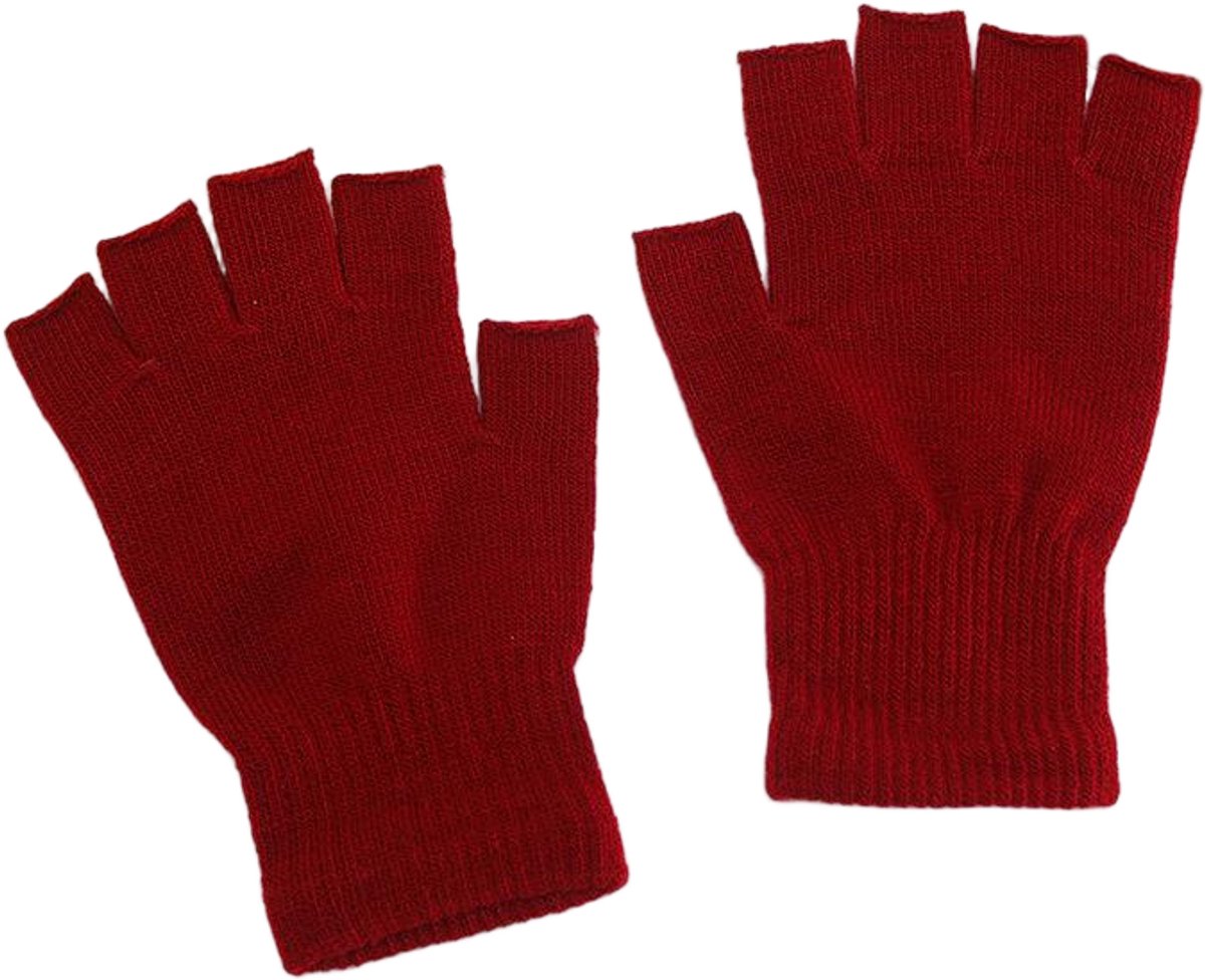 Go Go Gadget - Vingerloze handschoenen - Kort - One Size - 1 paar - Rood