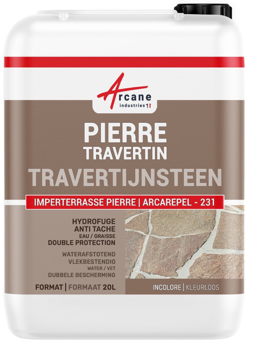 Waterafstotend travertin, waterdicht voor natuursteen, anti-vlek: ARCAREPEL - 231