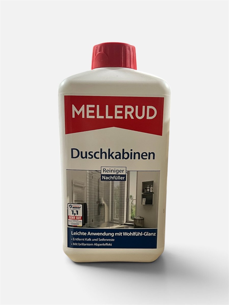 Mellerud Douchecabinereiniger - 1 liter - voor aluminium, kunststof, glas, acryl