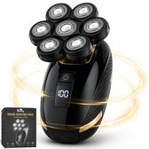 Boncy® Premium Scheerapparaat Mannen - Head Shaver Pro - Skull Hoofd Scheerapparaten - 7 Koppig - Elektrisch Hoofdscheerapparaat voor Kaal Scheren - Headshaver